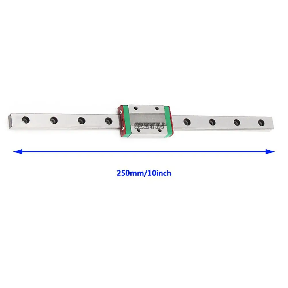 1 шт. 250 мм миниатюрная линейная направляющая с ЧПУ скользящая мини рельсовая W/MGN12H