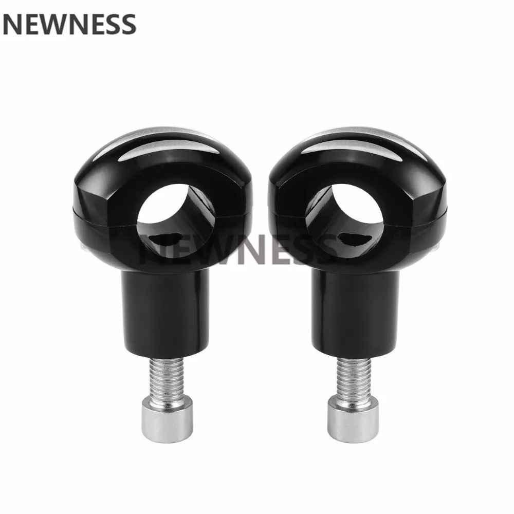 Универсальная 1 пара дюйм 25 мм алюминиевая черная мотоциклетная рукоятка