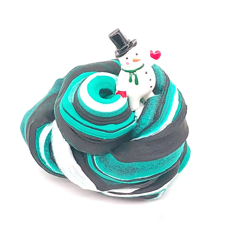 Детские Рождественские игрушки DIY пушистая глина мягкая светильник пластилин