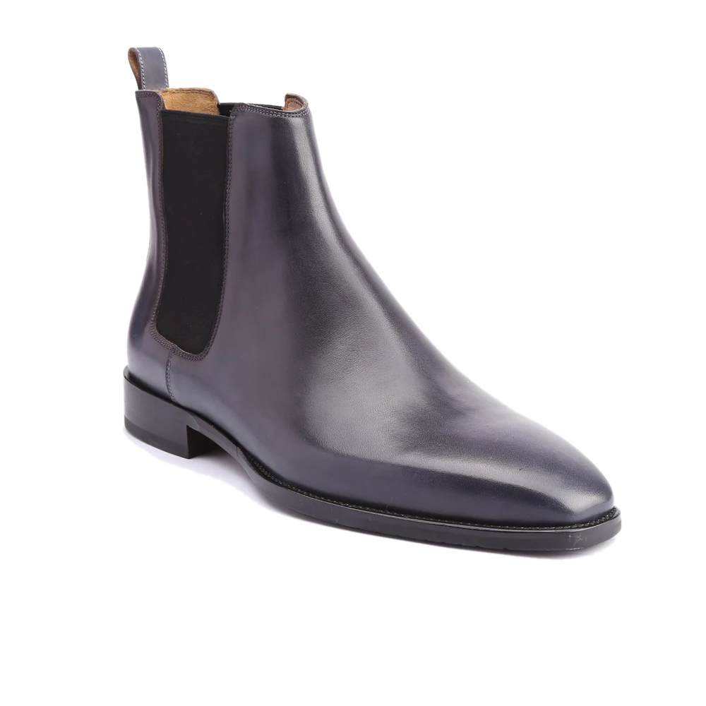 Мужские ботинки челси из натуральной кожи винтажные Роскошные деловые в стиле