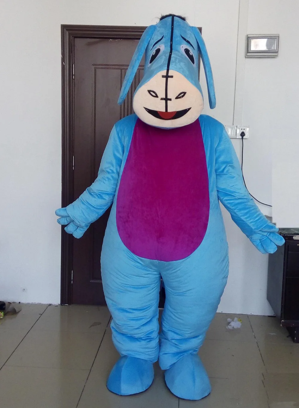 

New Happy Carnival Mascot Halloween Blue Donkey Cosplay Performance Costume Adult Use Birthday Party Advertising Parade Set