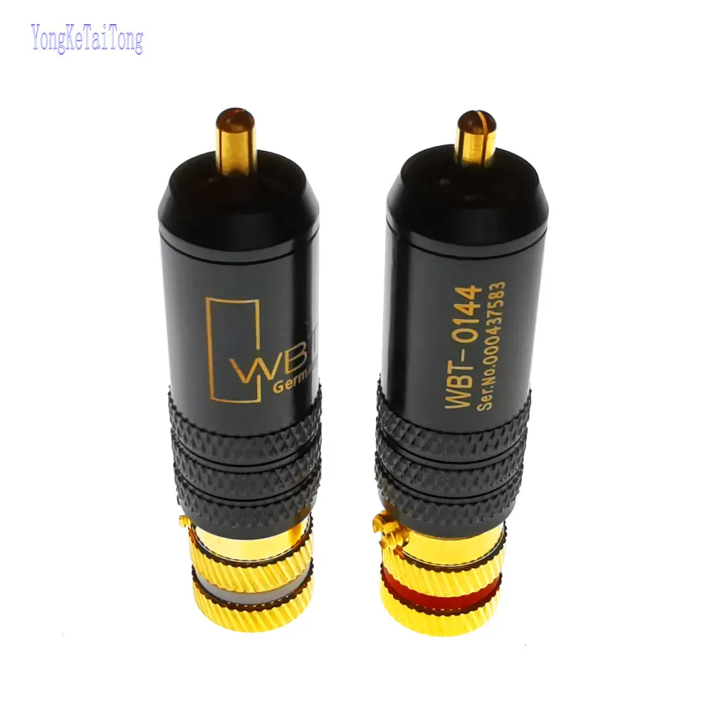 1 пара разъемов RCA штекер WBT 0144 сигнальная линия разъем головка лотоса медные