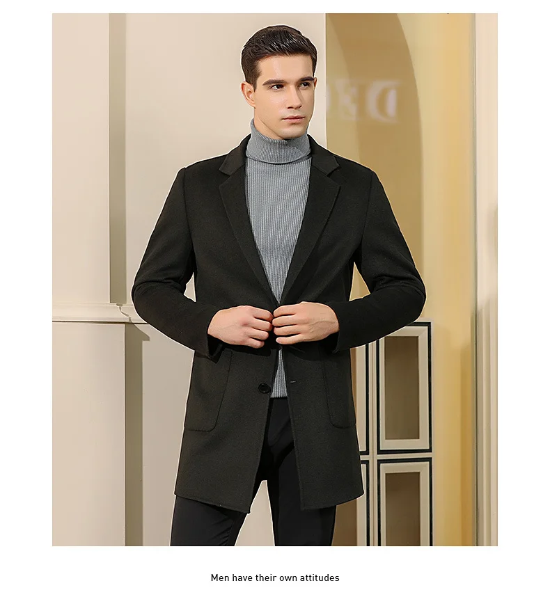 winter jacket men's high quality casual wild men's jacket with buttons