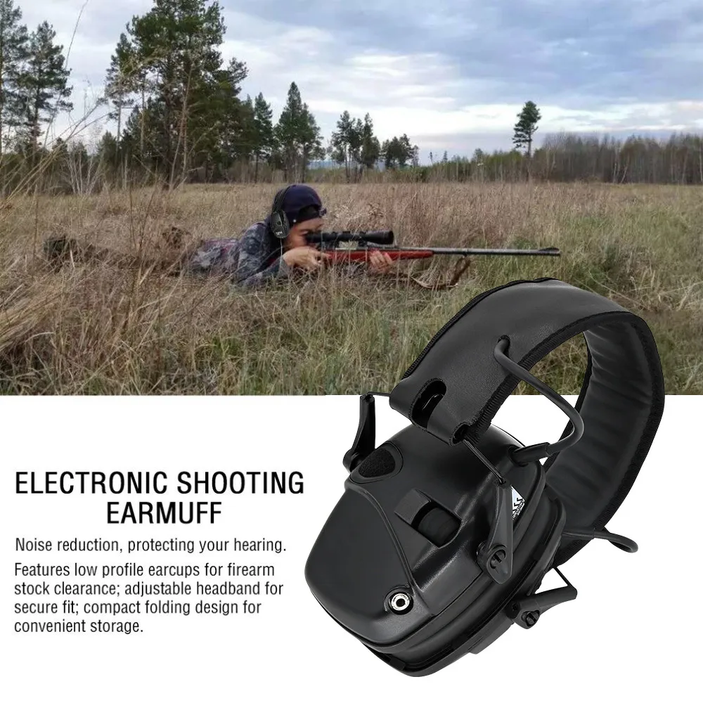 Электронные съемки наушники гарнитура тактические охотничьи теплые анти-шум