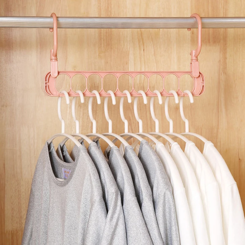 Practical Multi-Door Holder Circle Hanger Clothes Drying Rack Multifunction Plastic Scarf Hanger Clothes Hangers Luggage Racks