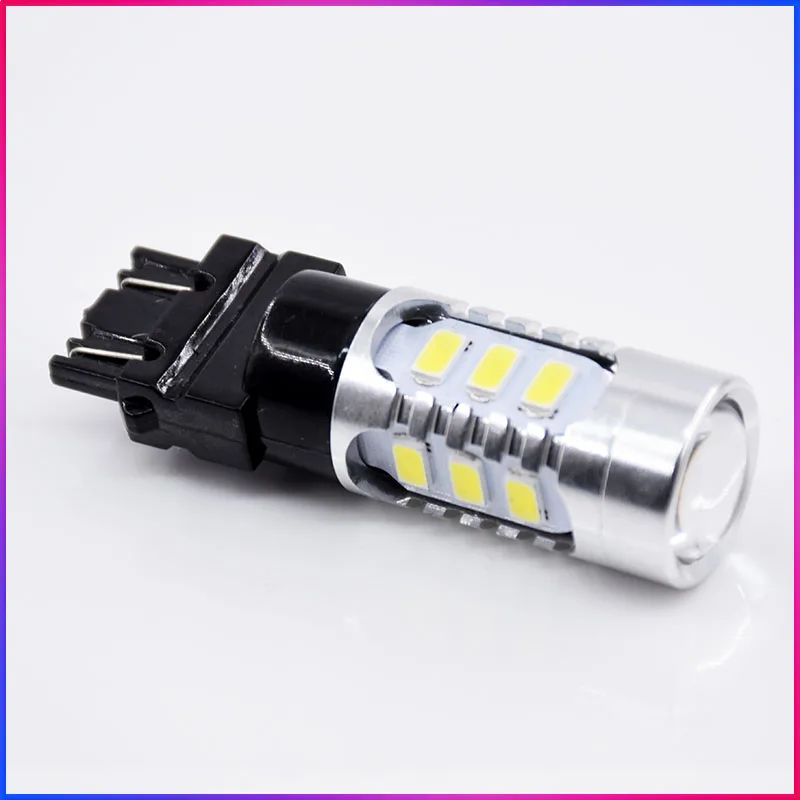 ShinMan 2PCS T25 3157 P27/7W P27W Super Bright 5730LED Car Brake Bulb Auto Turn Signal Lamp Daytime Running Light White | Автомобили и