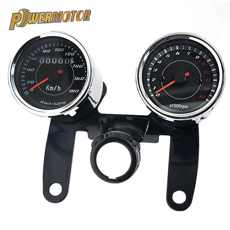 Motorcycle LED Instrument Mechanics Tachometer Speedometer Gauge Scooter for Honda Cm125 Cbt125 Kawasaki Suzuki GN125 150 Retro |