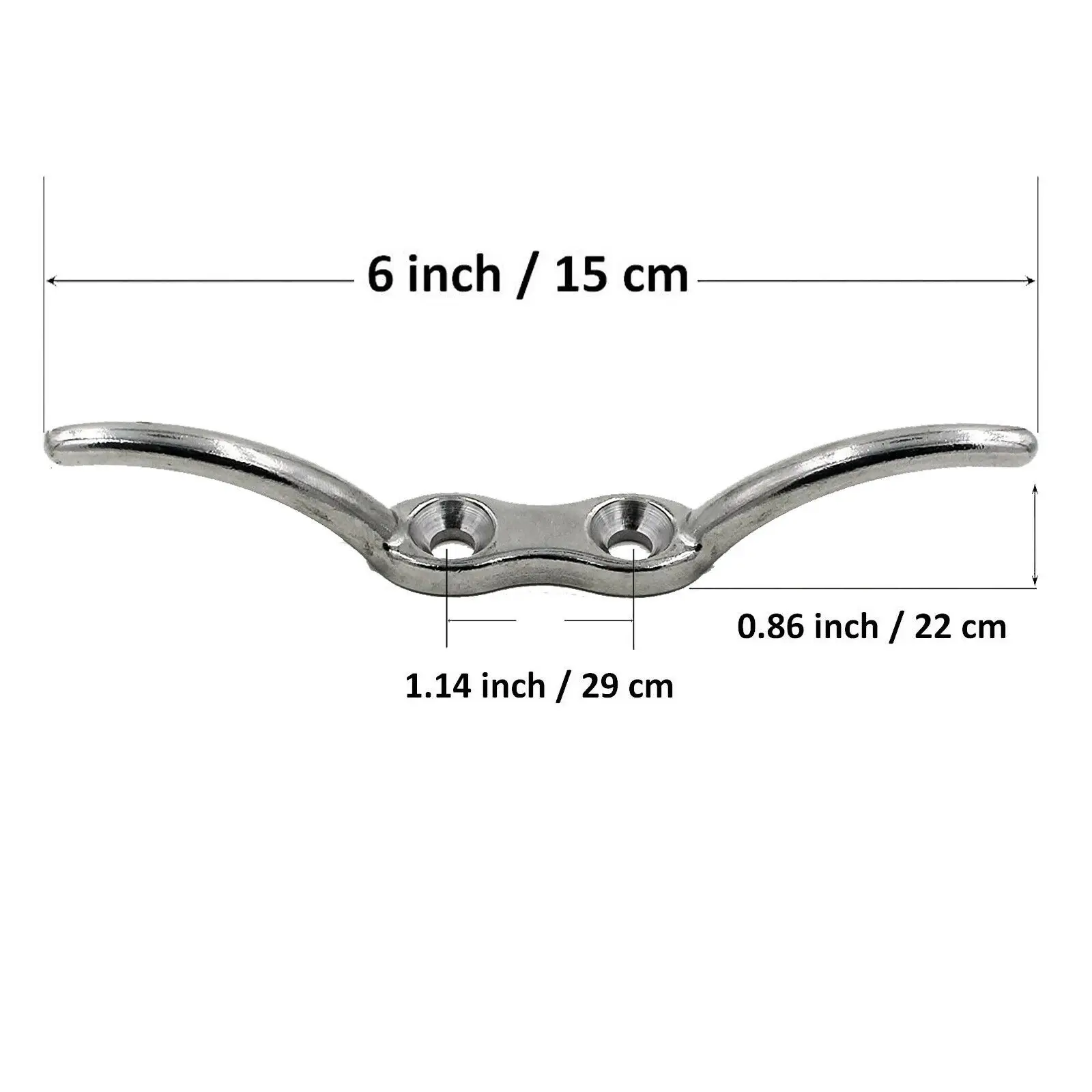 6-дюймовый веревочный крючок для стойки флага с защитой от ржавчины сверхпрочный