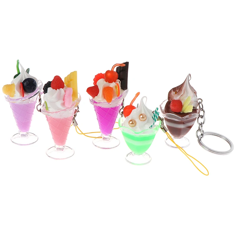 Набор стаканов для мороженого напитков модель игра мини еда игровой домик