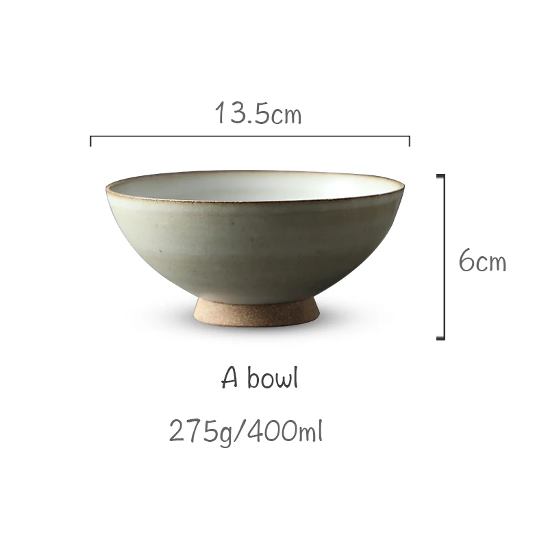 A bowl FANTERCY керамические чашки Керамическая Посуда Чаша индивидуальная домашняя ручная работа винтажное эмалированное ведро чаша креативная Земляная посуда - Цвет: A bowl