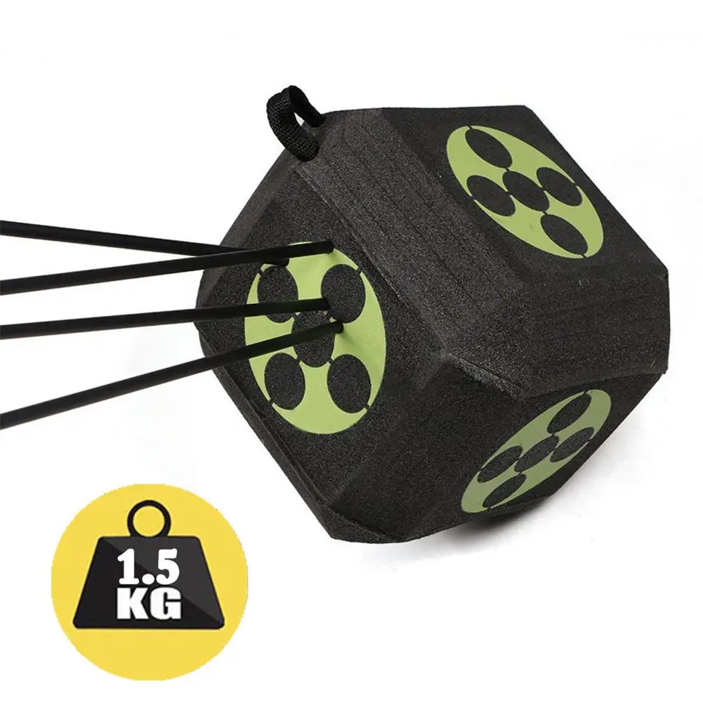 6-sided 3D Arrow Archery Target Cube Foam Target Large Dice With Polyfusion Technology Self-healing Functional Foam