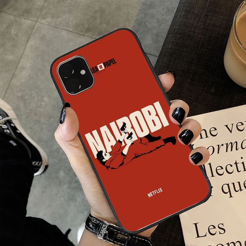 

Spain TV Money Heist House Paper La Casa de papel phone case For iPhone12Pro 11Pro MAX SE 6S 7 8 8Plus XS MAX XR Soft Silicone