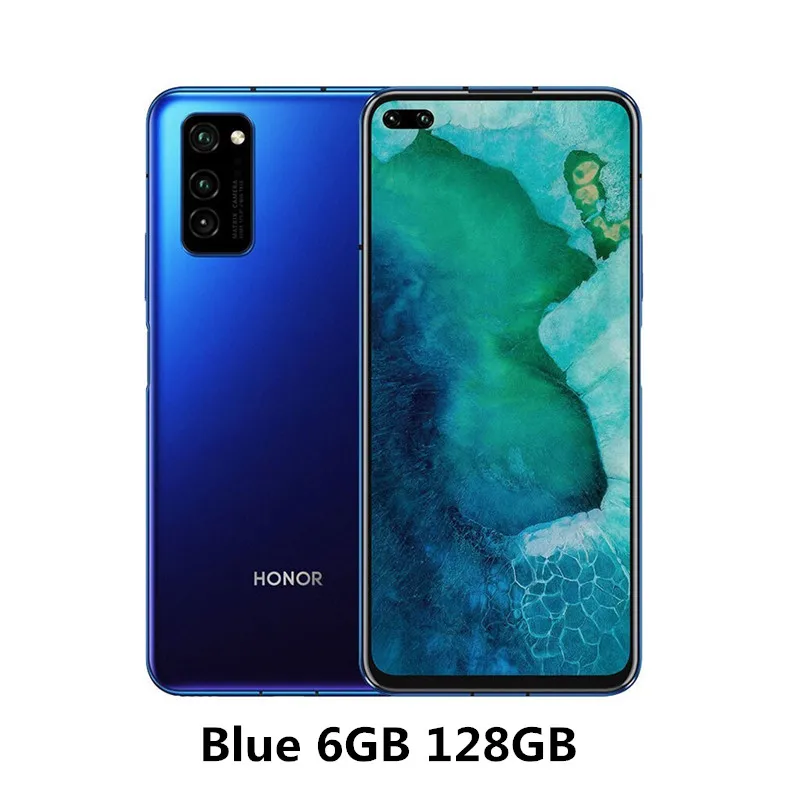 6GB 128GB Blue Смартфон Honor V30 5G, 6 ГБ ОЗУ, 128 Гб ПЗУ, 6,57 дюйма, SuperCharge, 4200 мАч, NFC Kirin 990, четыре ядра, 40 МП, тройная камера заднего вида, мобильные телефоны - Цвет: 6GB 128GB Blue
