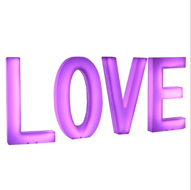 

Large LED Luminous Love Customize Letter Lamp Wedding Ceremony Party Backdrops Decor Wall Outdoor Advertising Letter Light