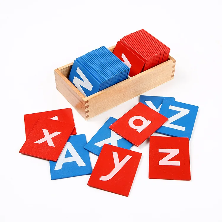 

88 шт. деревянные наждачные буквы Монтессори, Буквы A-z