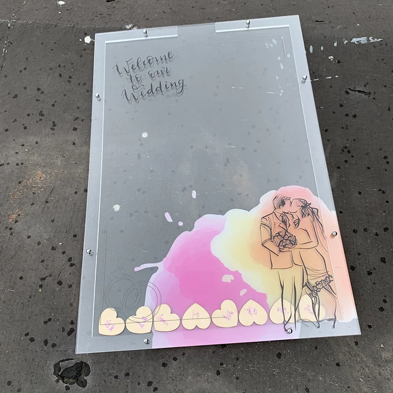 Упаковочная коробка акриловая рамка Свадебная Dropbox Персонализированная книга