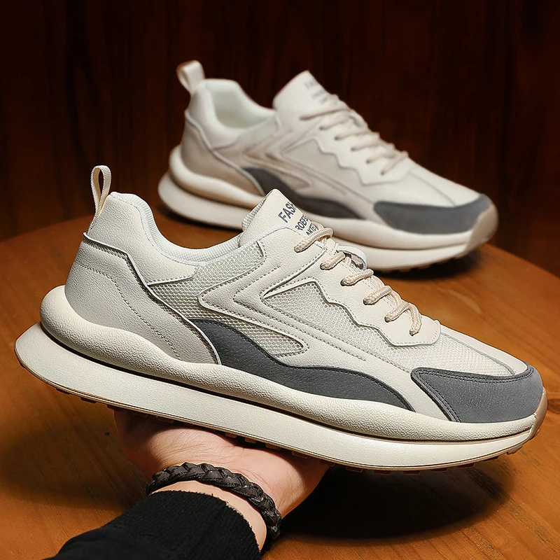 

Men's Casual Shoes Breathable Running Sneakers Lace-up Walking Shoes Lightweight Comfortable