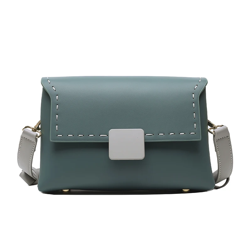 

Contrast color Flap Crossbody bag 2020 Fashion New Quality PU Leather Women's Designer Handbag Travel Shoulder Messenger Bag