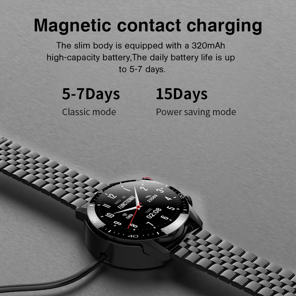 

TK2-8 Smart Watch For Men Bluetooth Call IP68 Waterproof Blood Pressure Heart Rate Monitor New SmartWatch Sports Fitness Tracker