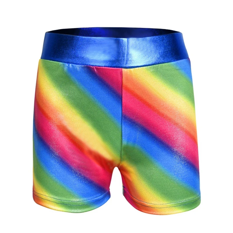 6 10 лет новый летний Радужный костюм балетная спортивная одежда танцевальная