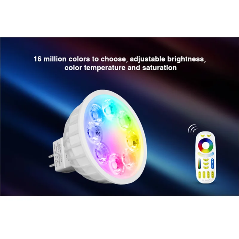 Miboxer FUT104 4 Вт MR16 RGB + CCT светодиодный прожектор Светодиодная лампа для спальни