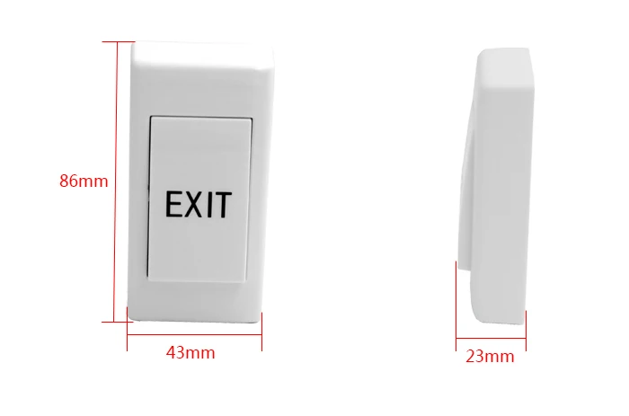 10pcs mounted exit button with bottom mini door release push exit door used for access control system free global shipping