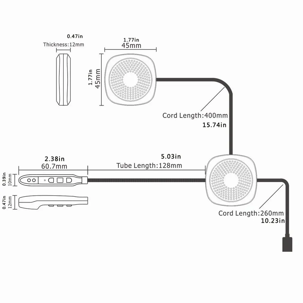 

T2 Wireless 5.0 Motorcycle Helmet Headset Stereo Speaker Headphone Helmet Headset Stereo Speaker Headphone Helmet