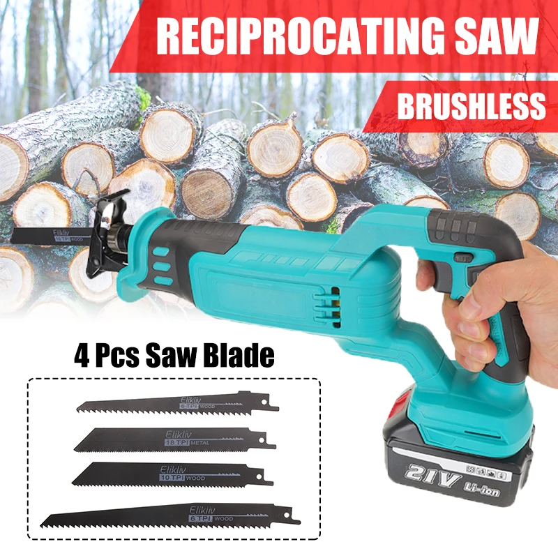 32mm Electric Cordless Reciprocating Saw Body Woodworking Metal Cutting Electric Saw for Makita Battery 18V Power Tool Parts