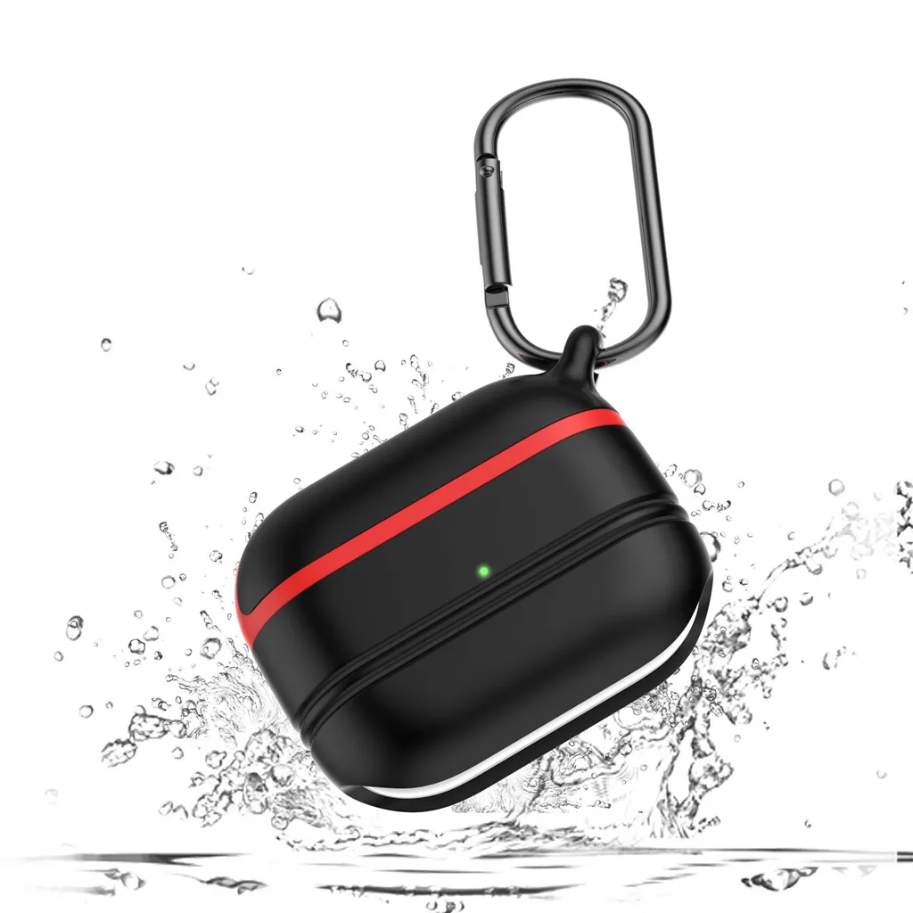 Чехол для беспроводных наушников с Bluetooth Apple Airpods Pro 2019 силиконовый защитный чехол