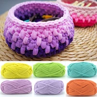 hand knit woven thread thick basket blanket braided diy crochet cloth fancy yarn