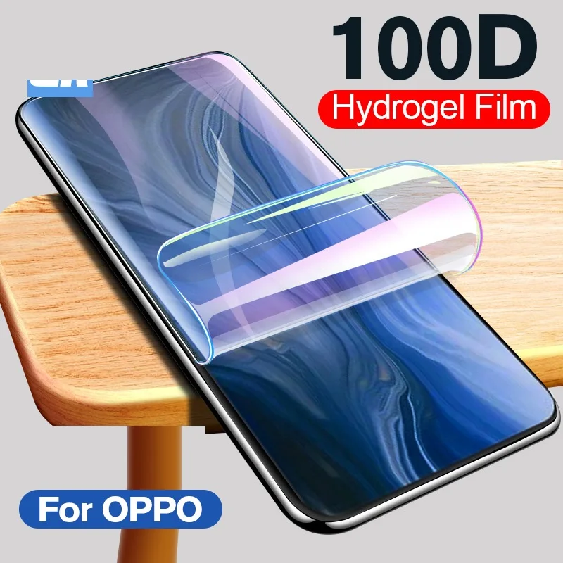Чувствительная прозрачная Гидрогелевая пленка для OPPO A91 A8 3D полное покрытие