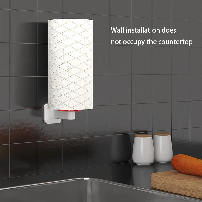 Настенный держатель для бумажных полотенец самоклеящийся рулонов из салфеток