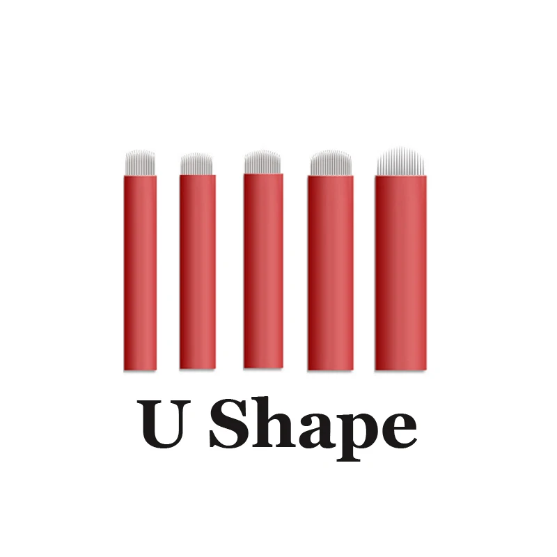 Иглы для перманентного макияжа одноразовые иглы ручные лезвия бровей 7/9/12/14/16/18/21 |