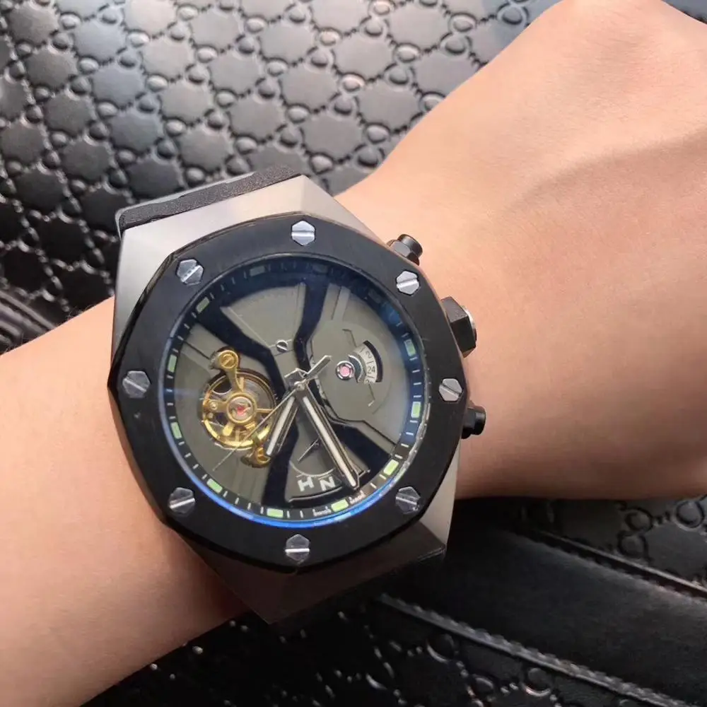 Роскошные Королевские турбийон спортивные мужские часы montre homme автоматические