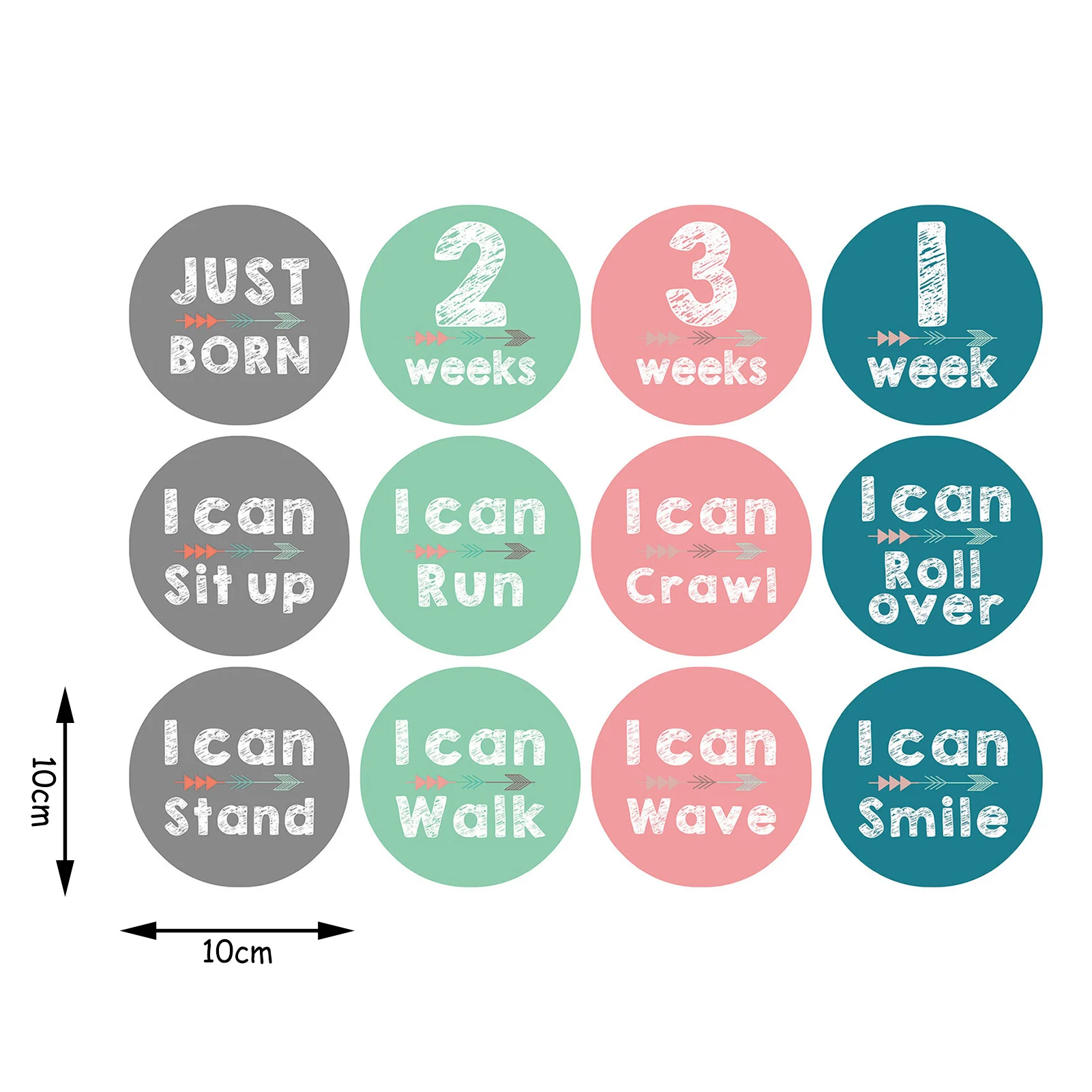 

Cartoon Pattern Infant Baby Milestone Photo Props Background Blankets Backdrop Cloth Calendar Bebe Boy Girl Photo Accessories