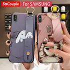Чехол SoCouple на запястье для Samsung A52s A51 A32 50 A70 71 72 12 30s 21s Note S9 S10 Plus S20 FE S21 Ultra, держатель для телефона