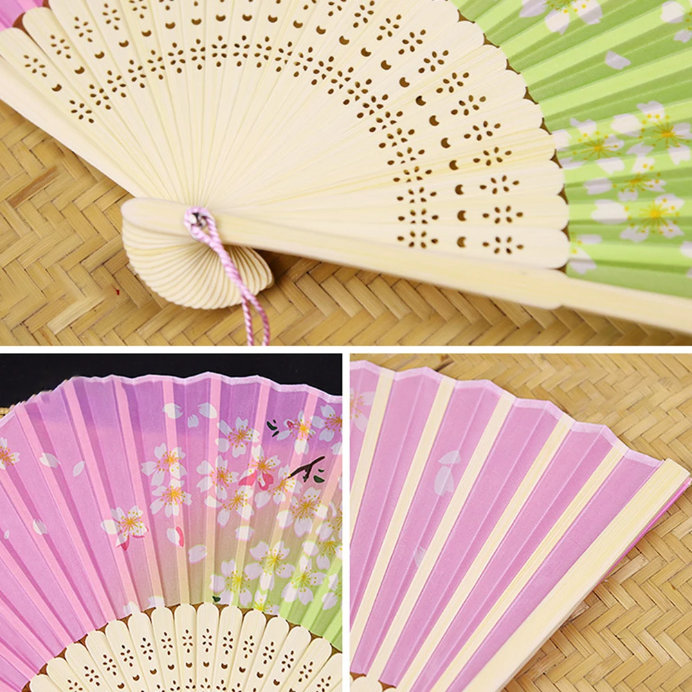 Шелковый Вентилятор Китайский Японский стиль Складной вентилятор украшение для