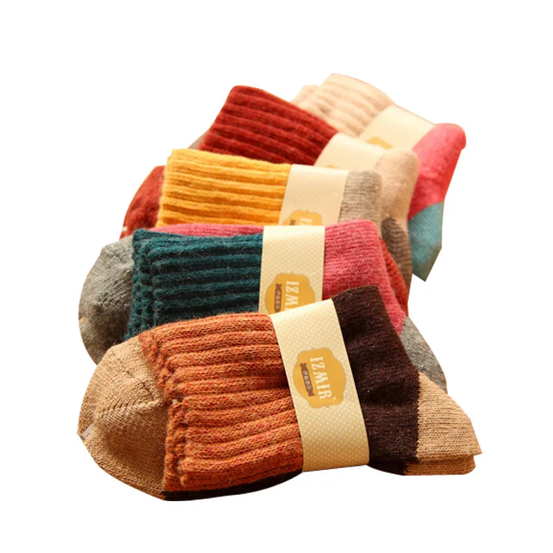 5 пар зимние толстые носки из шерсти мериноса женские для бега теплые спортивные