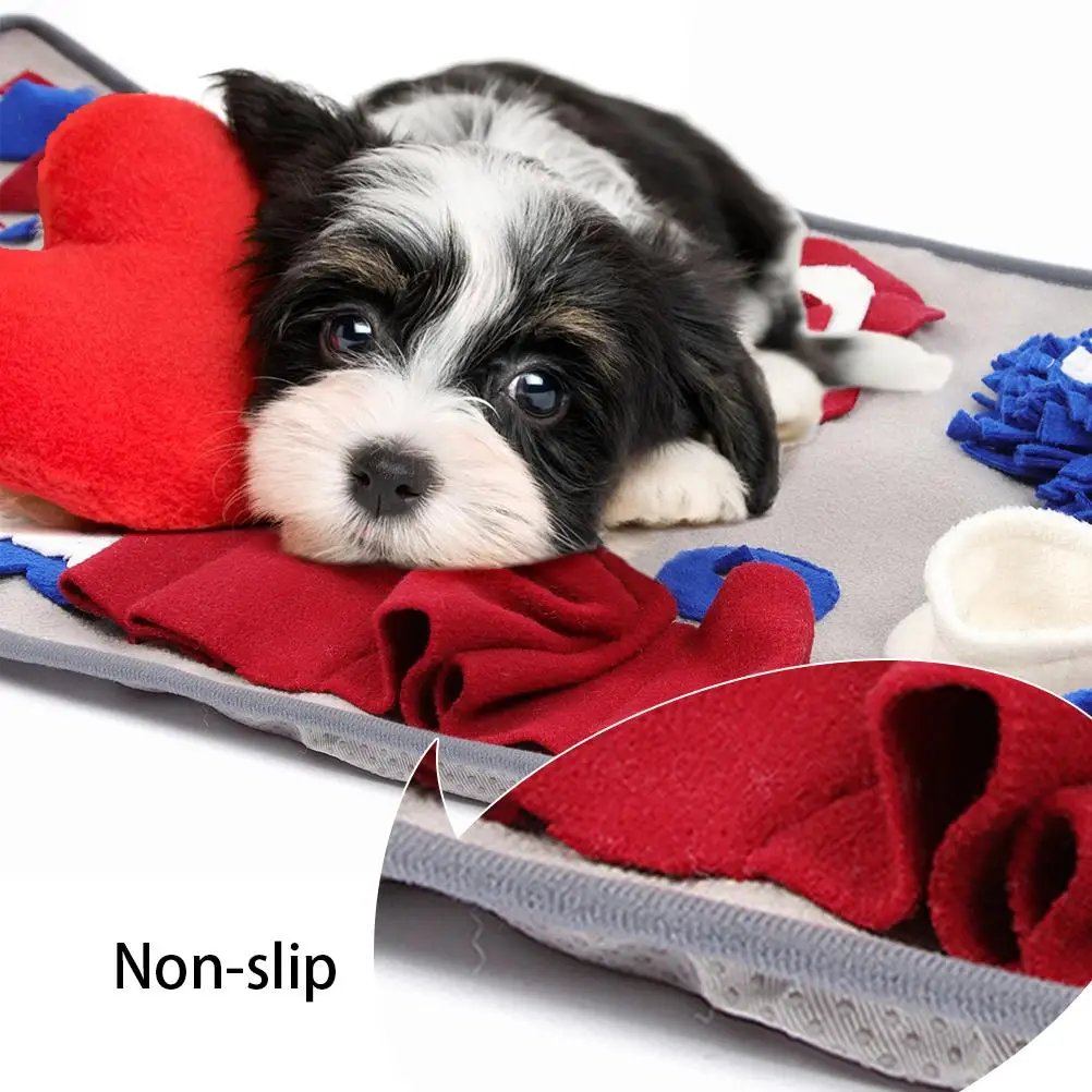 

Pet Sniffing Mat Washable Dog Cat Smell Training Pad Consume Energy Puzzle Pet Toys Puppy Dog Release Stress Training Blanket
