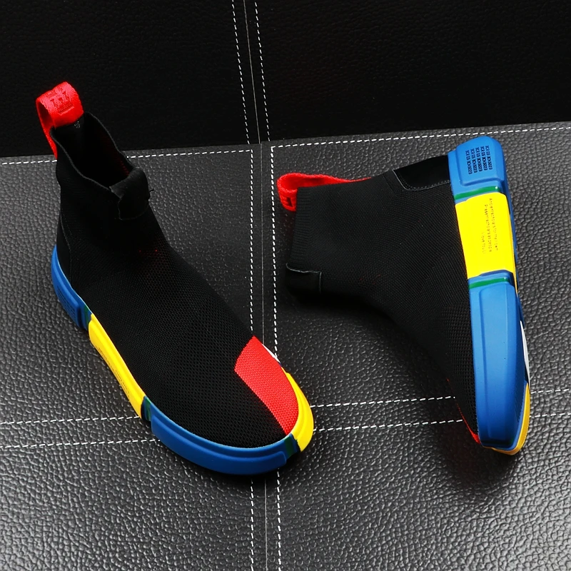 Кроссовки мужские трикотажные в стиле хип-хоп летние h4 | Обувь