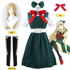 Платье и парик для косплея из аниме данганронпа, костюм для Хэллоуина и вечеринки, школьная форма JK для женщин и девочек
