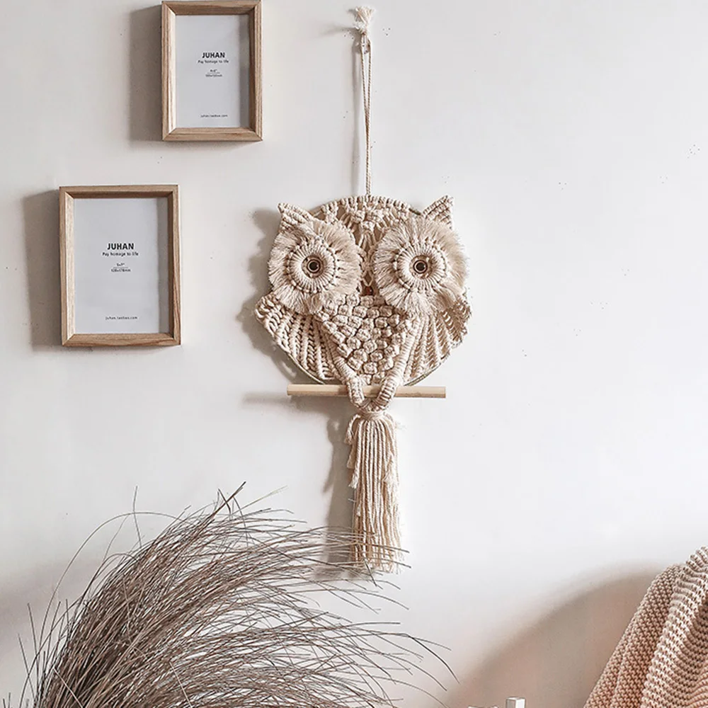 

Wall Hanging Decoration Tapestry Bohemian Cotton Owl 1PC Fashion Elegant