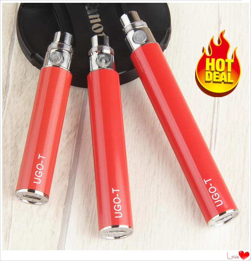 1 шт. UGO T + зарядное устройство USB 650/900/1100 мАч vaper 510 vape pen Micro ego t vaporizador электронная