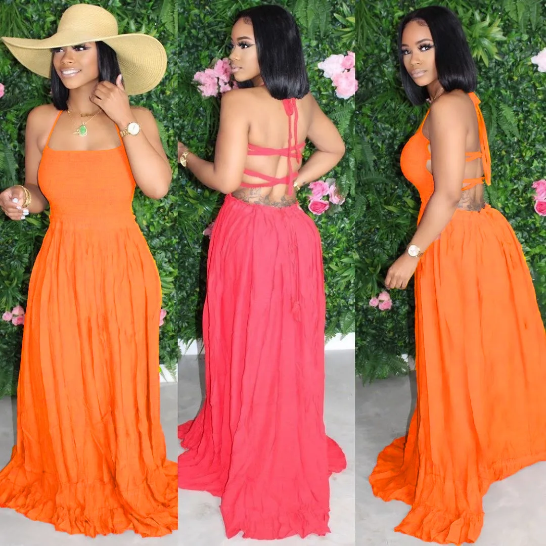 

Ursuper 2021 Fashion New Dresses Sexy Party Bandage Maxi Dress Summer Ladies Dress
