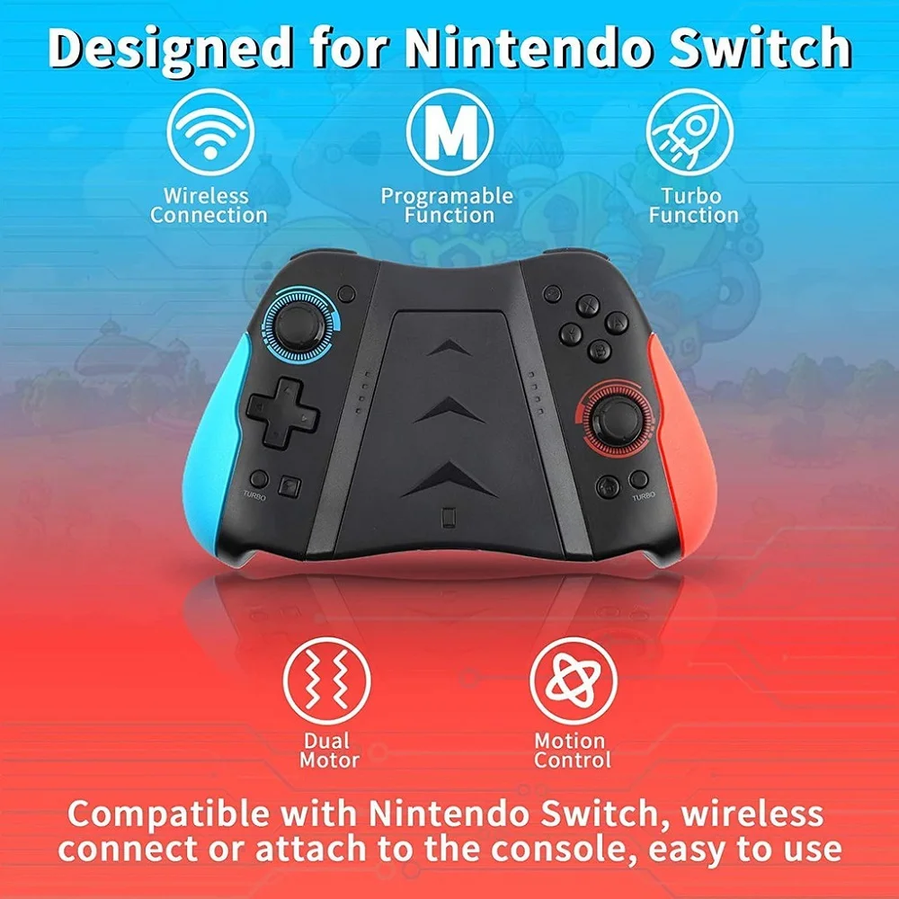 

Stoga Wireless Bluetooth Gamepad Wireless PRO Controller Compatible With NS Gamepad Joypad Compatible Designed Nintendo Switch