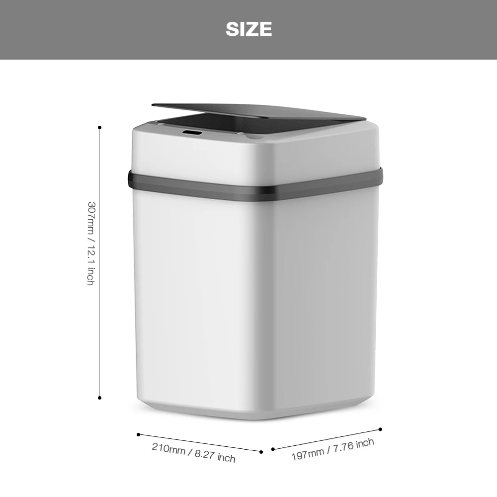 10л умный мусорный бак автоматический индукционный датчик мусорная корзина