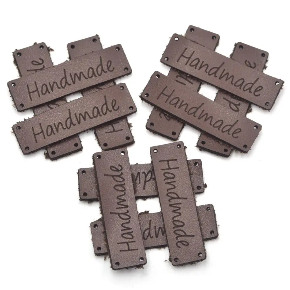 KALASO 20 штук коричневая Цвет ручной работы этикетки для одежды кожаной теги джинсы