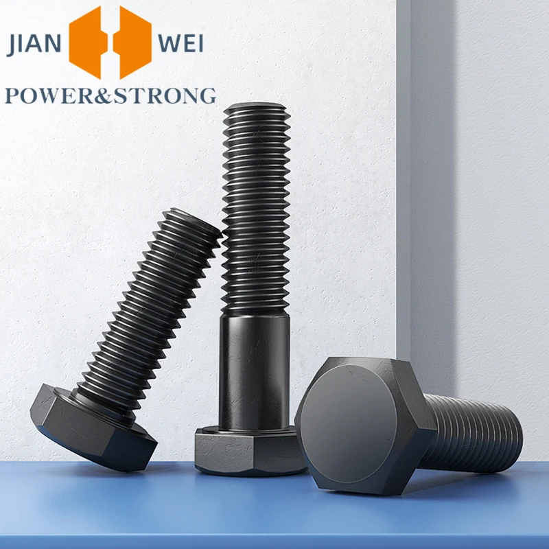 

10/5/1pcs M4 M5 M6 M8 12.9 Grade Alloy Steel External Hexagon Screw Hexagon Cap Head Bolt Full Thread Outer Hex Extension Screw