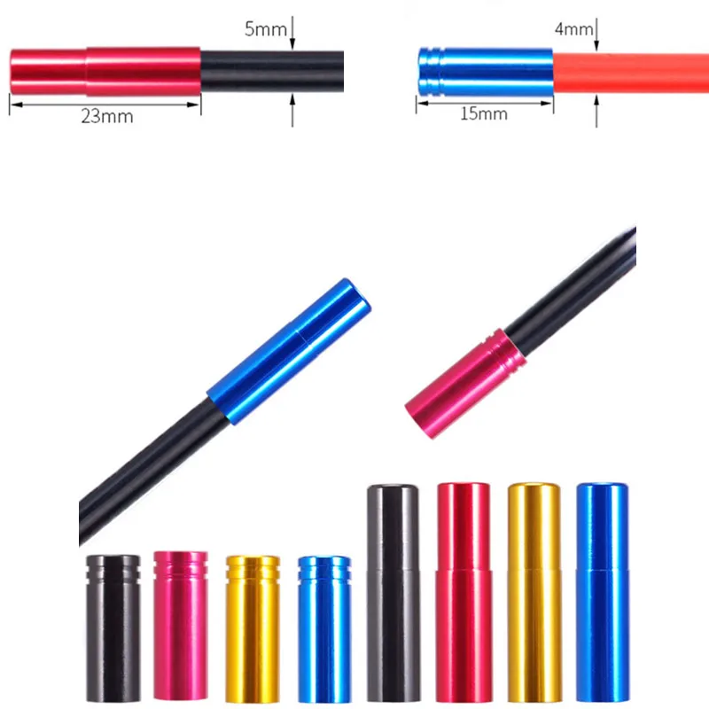 10 шт конец Кепки Корпус запасные Запчасти горный велосипед кабель линии советы