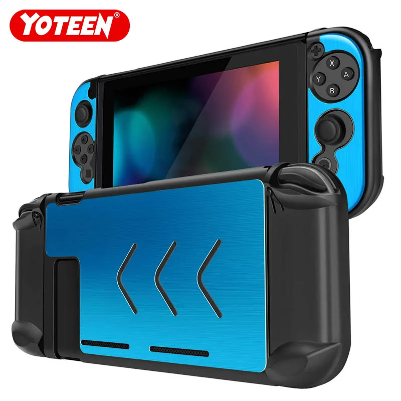 

Electroplate Case for Nintendo Switch Full Cover Shell Console Protective Joy Con Controller Plating Case Hand Grip